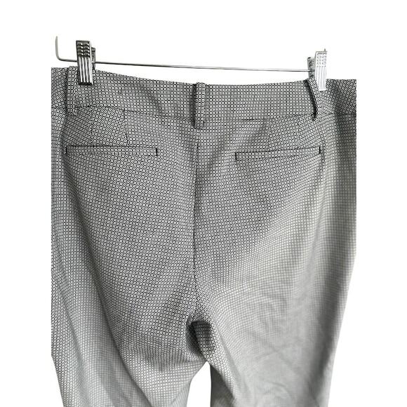 Talbots Hampshire Ankle Pants Black White Geometric Stretch  Size 14P 14 Petite - Picture 3 of 7